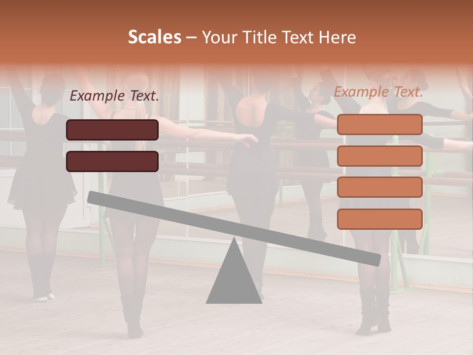 A Group Of Women In A Ballet Class Powerpoint Presentation PowerPoint Template