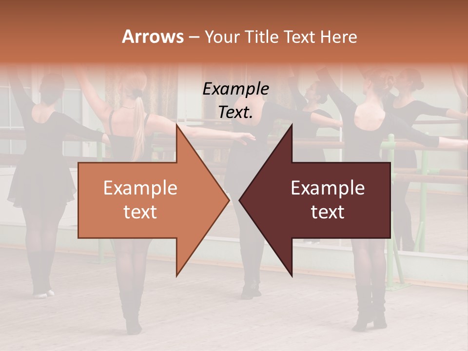 A Group Of Women In A Ballet Class Powerpoint Presentation PowerPoint Template