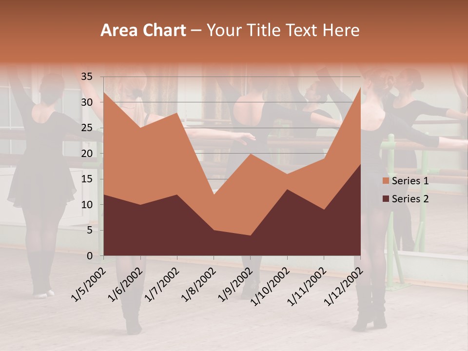 A Group Of Women In A Ballet Class Powerpoint Presentation PowerPoint Template