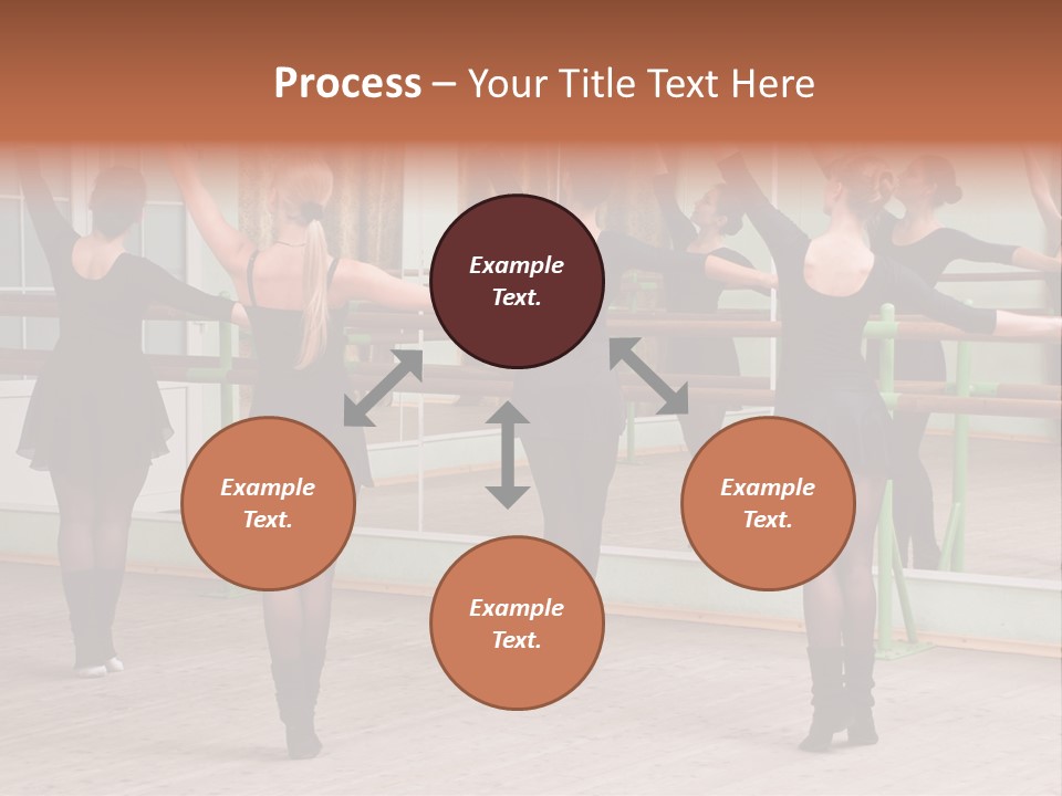 A Group Of Women In A Ballet Class Powerpoint Presentation PowerPoint Template