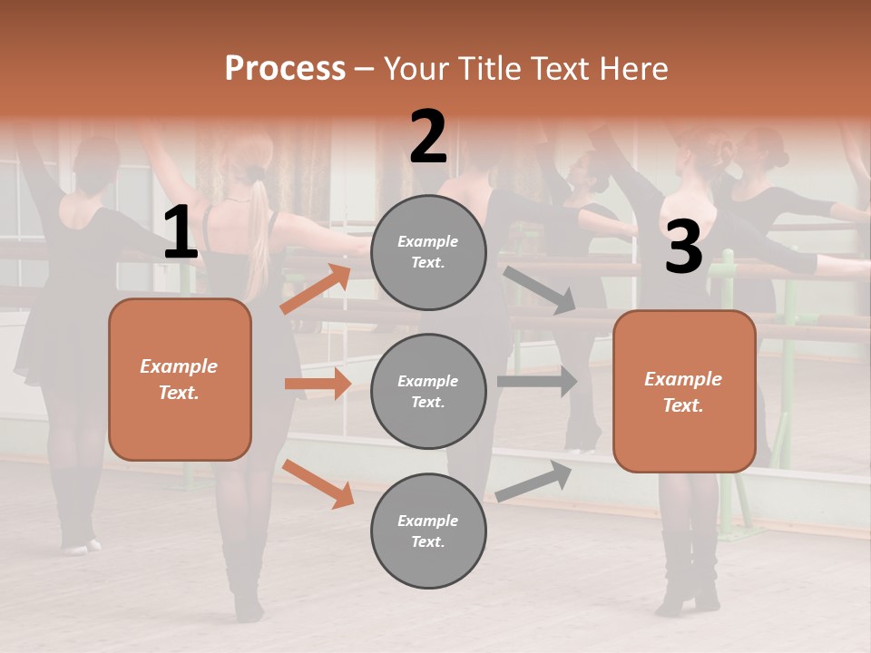 A Group Of Women In A Ballet Class Powerpoint Presentation PowerPoint Template
