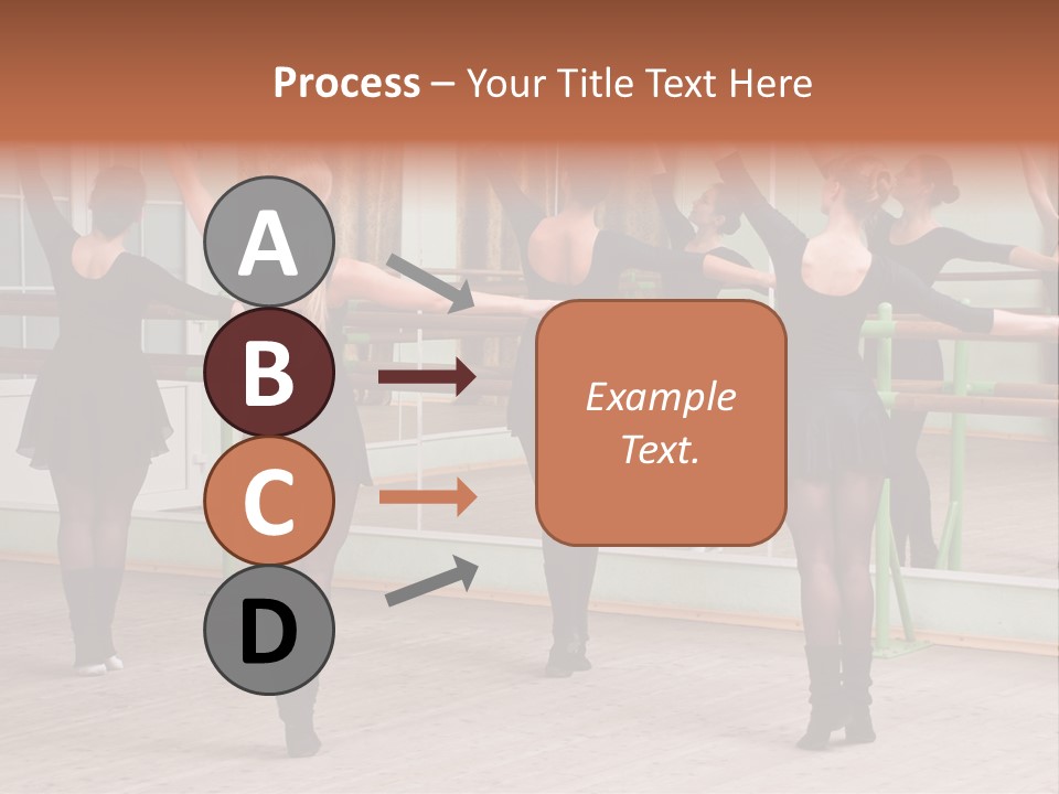 A Group Of Women In A Ballet Class Powerpoint Presentation PowerPoint Template