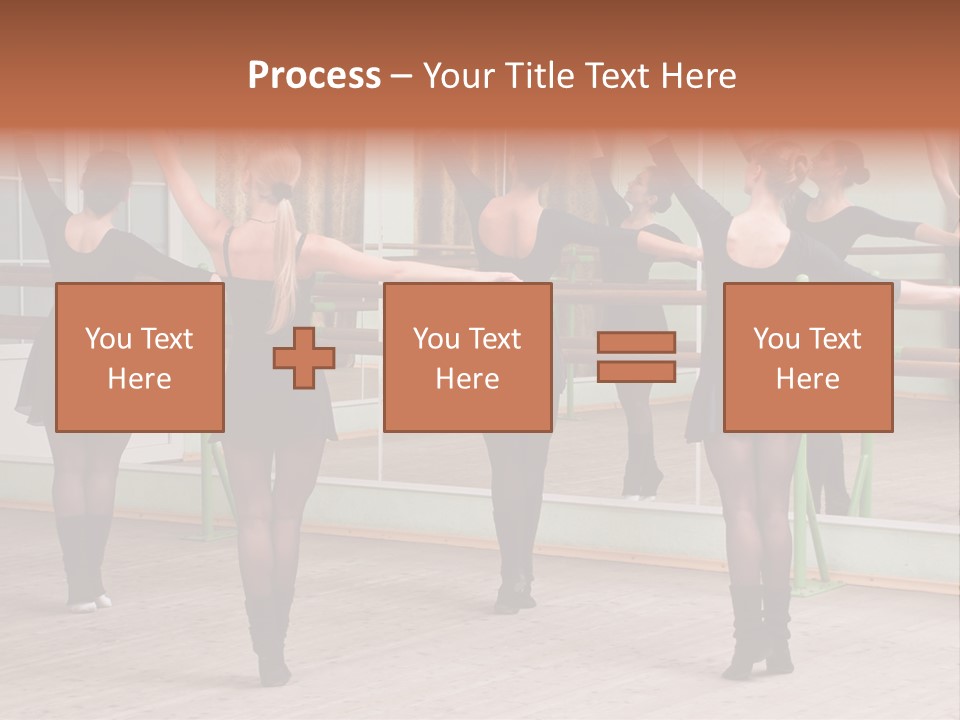 A Group Of Women In A Ballet Class Powerpoint Presentation PowerPoint Template