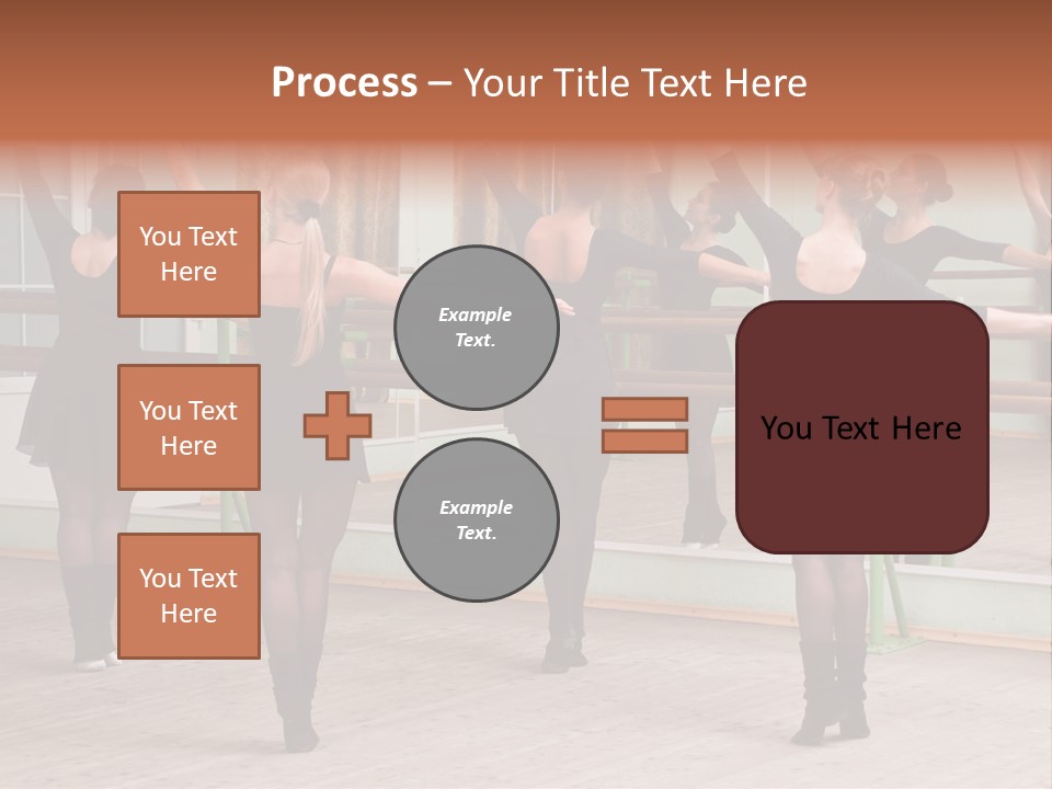A Group Of Women In A Ballet Class Powerpoint Presentation PowerPoint Template