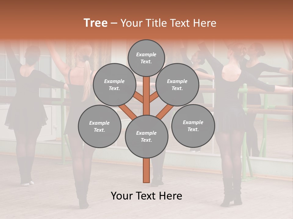 A Group Of Women In A Ballet Class Powerpoint Presentation PowerPoint Template