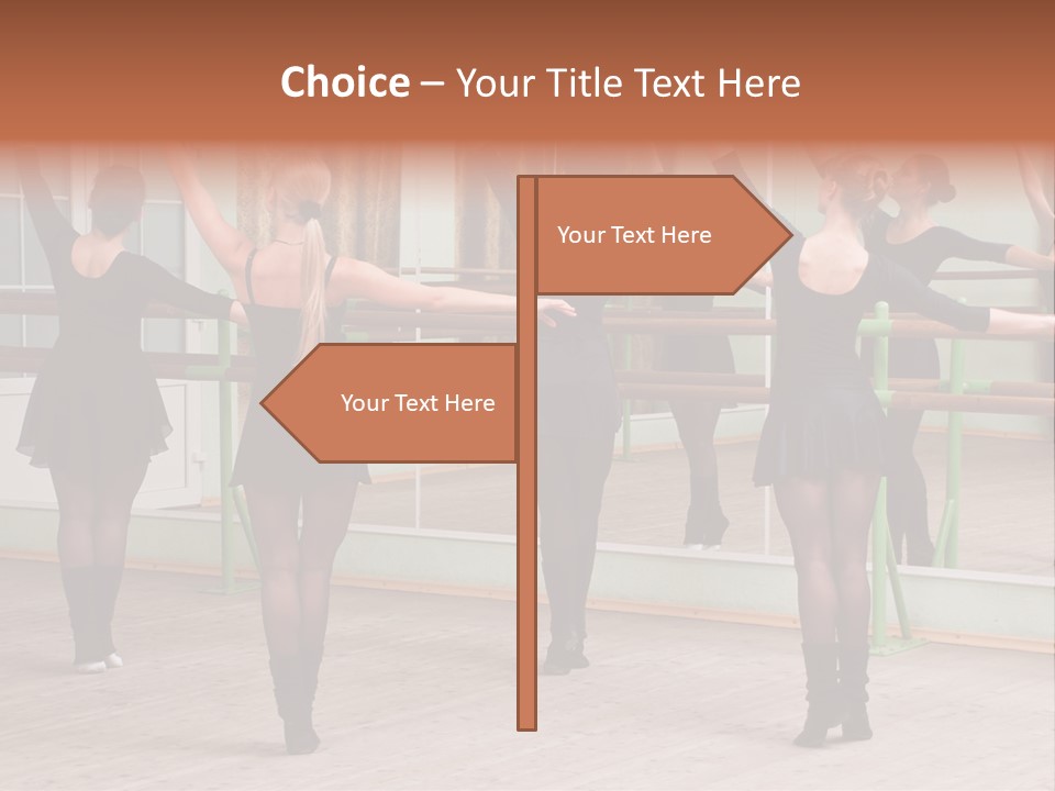 A Group Of Women In A Ballet Class Powerpoint Presentation PowerPoint Template