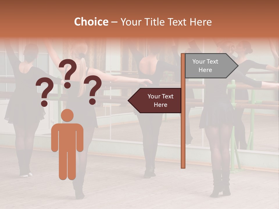 A Group Of Women In A Ballet Class Powerpoint Presentation PowerPoint Template