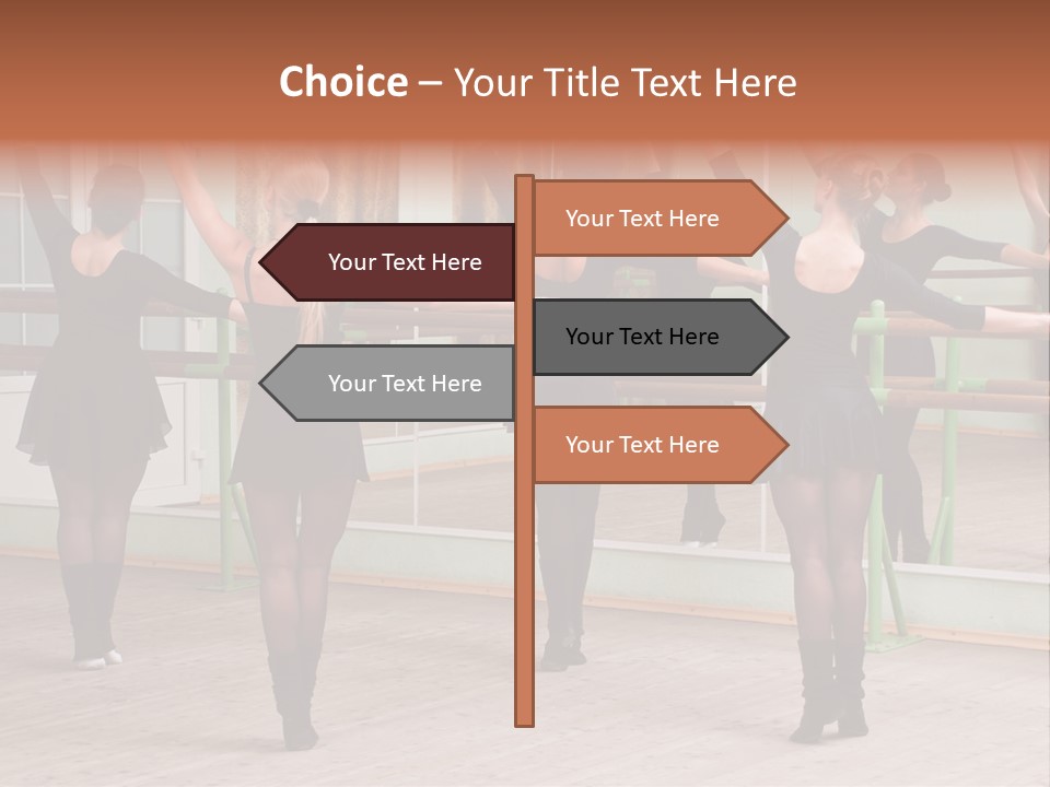 A Group Of Women In A Ballet Class Powerpoint Presentation PowerPoint Template