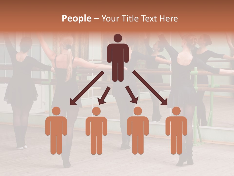 A Group Of Women In A Ballet Class Powerpoint Presentation PowerPoint Template