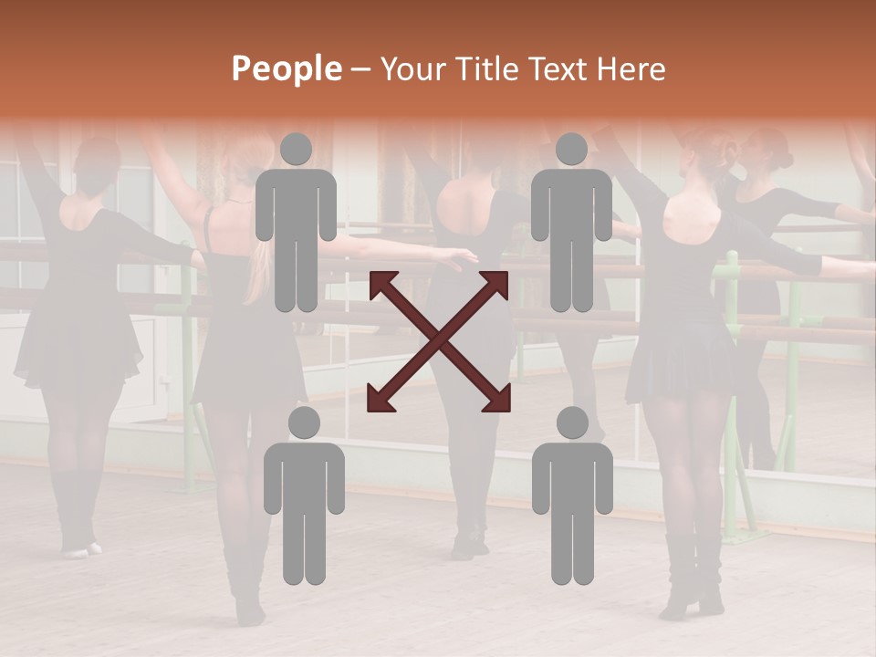 A Group Of Women In A Ballet Class Powerpoint Presentation PowerPoint Template