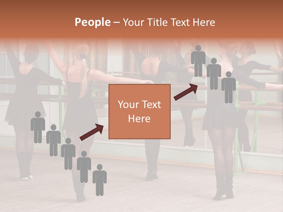 A Group Of Women In A Ballet Class Powerpoint Presentation PowerPoint Template