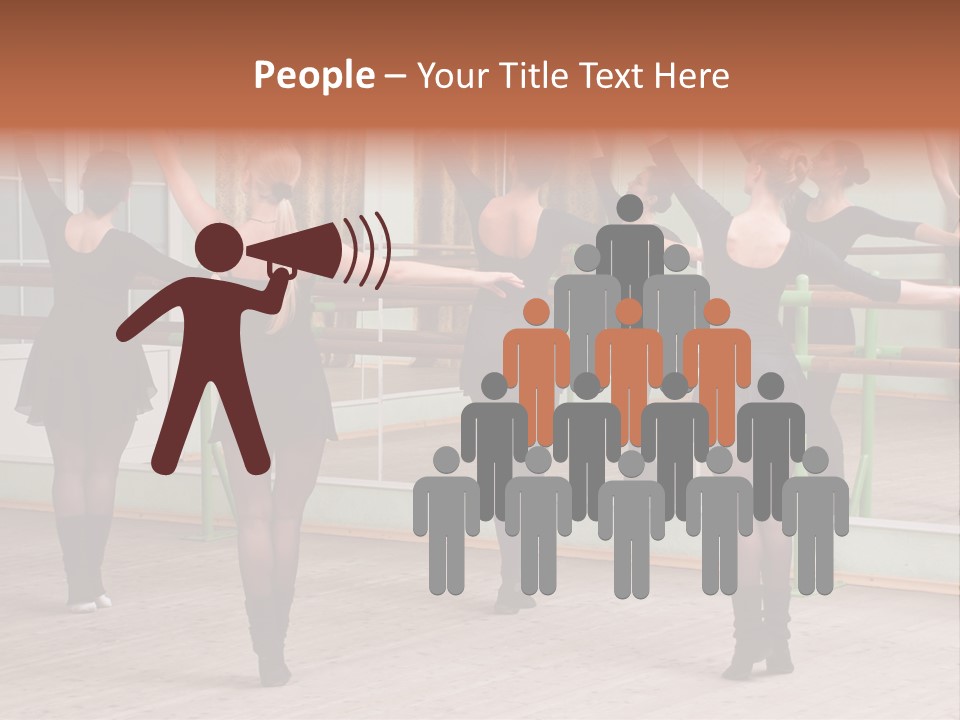 A Group Of Women In A Ballet Class Powerpoint Presentation PowerPoint Template