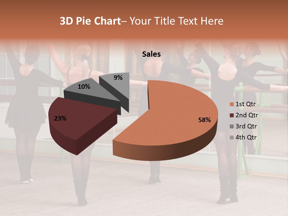 A Group Of Women In A Ballet Class Powerpoint Presentation PowerPoint Template