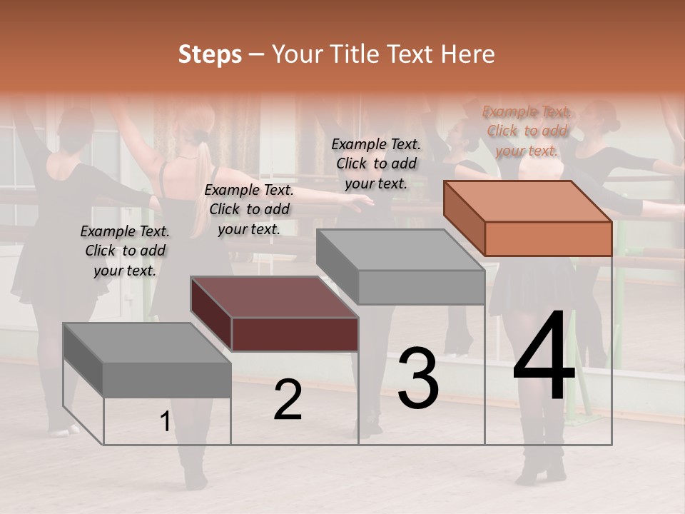 A Group Of Women In A Ballet Class Powerpoint Presentation PowerPoint Template