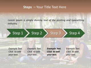 Teenager Campus Group PowerPoint Template