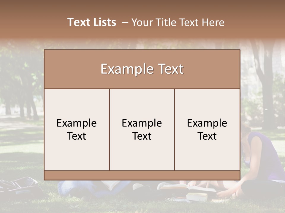 Teenager Campus Group PowerPoint Template