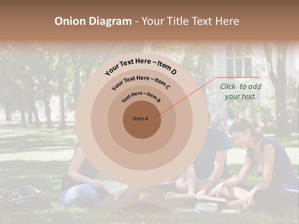 Teenager Campus Group PowerPoint Template