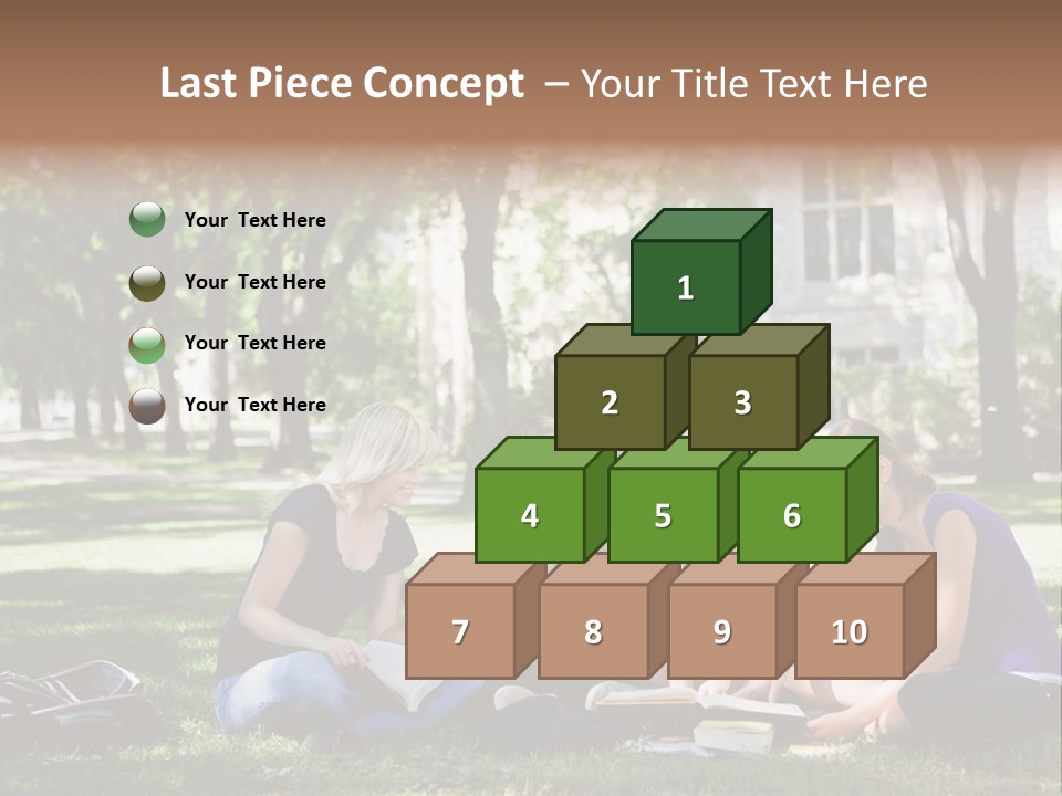 Teenager Campus Group PowerPoint Template