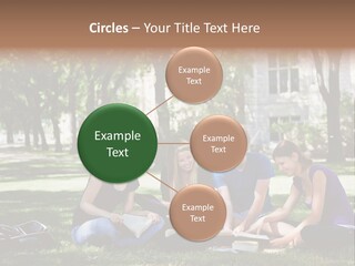 Teenager Campus Group PowerPoint Template