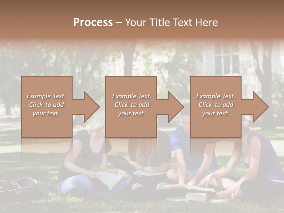 Teenager Campus Group PowerPoint Template