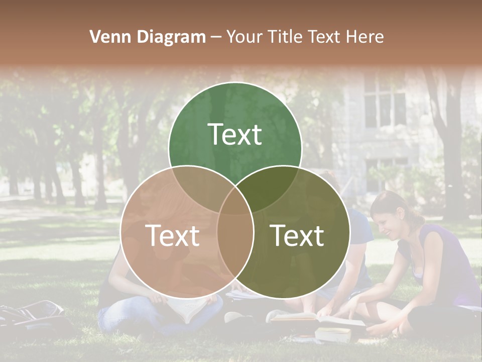 Teenager Campus Group PowerPoint Template