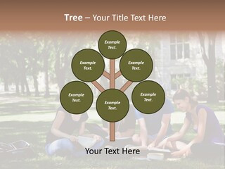 Teenager Campus Group PowerPoint Template