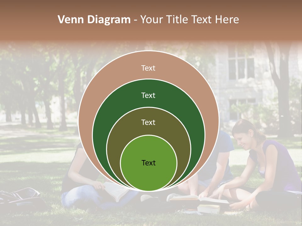 Teenager Campus Group PowerPoint Template