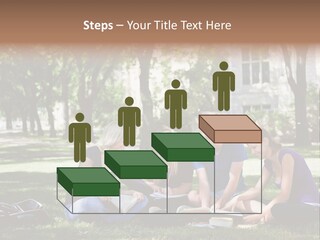 Teenager Campus Group PowerPoint Template