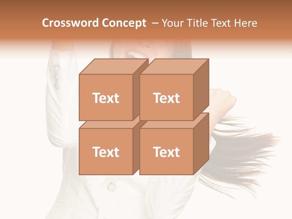 Celebration Face Successful PowerPoint Template