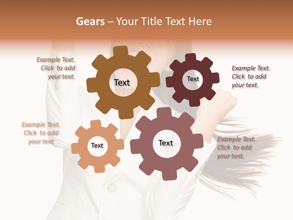 Celebration Face Successful PowerPoint Template