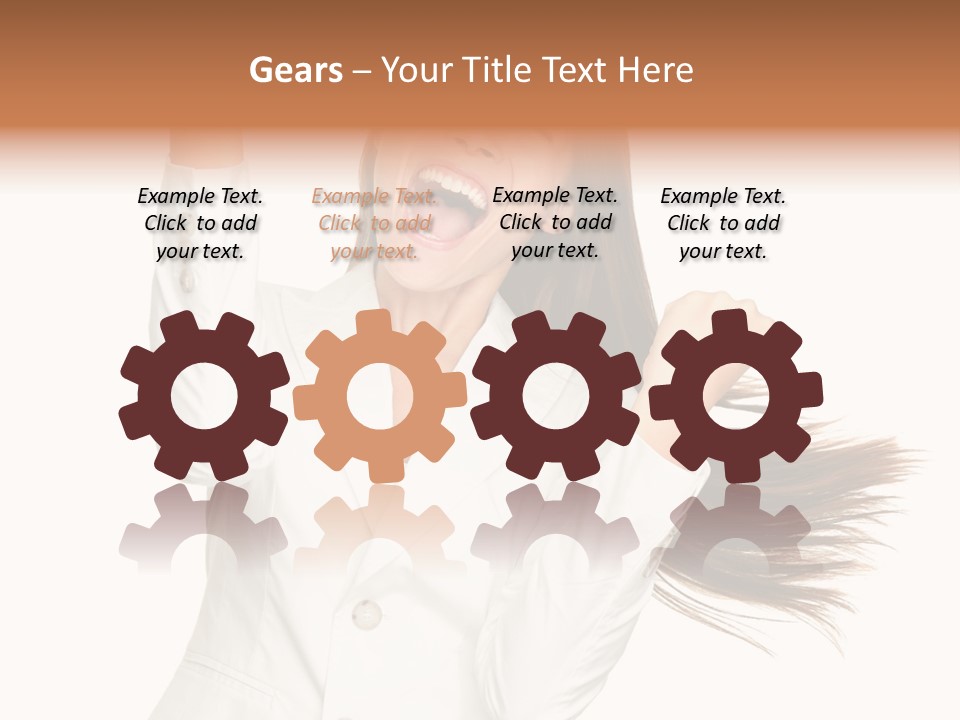 Celebration Face Successful PowerPoint Template