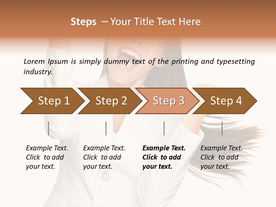Celebration Face Successful PowerPoint Template