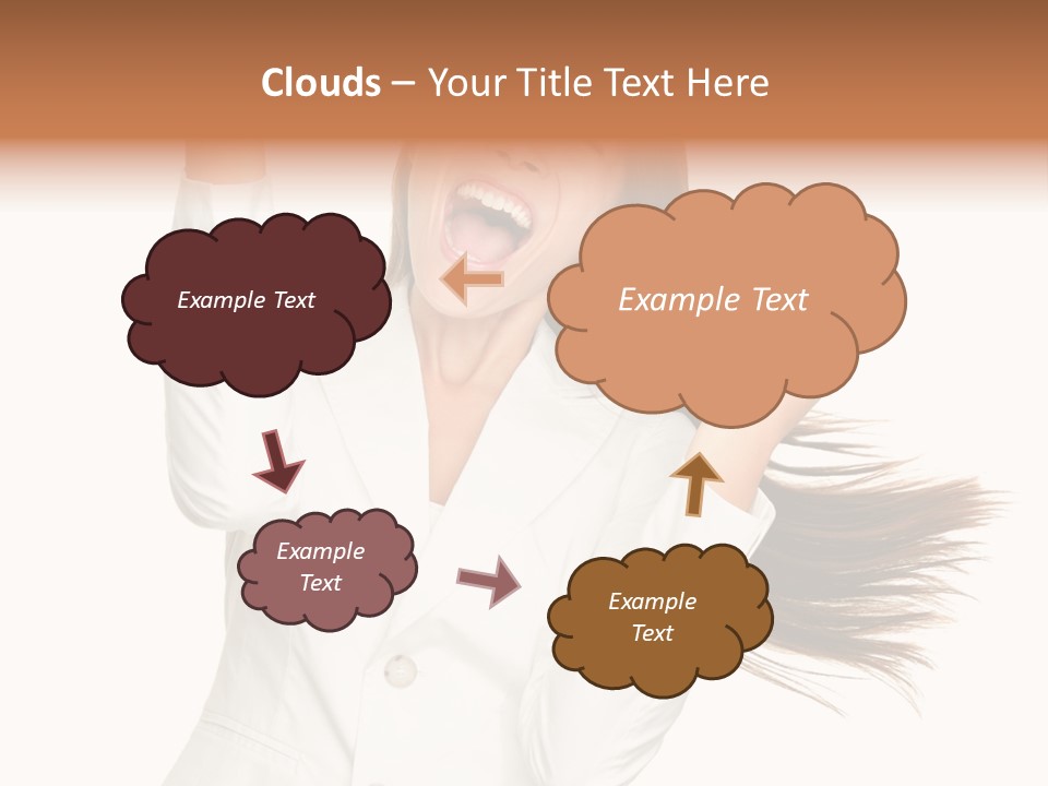 Celebration Face Successful PowerPoint Template