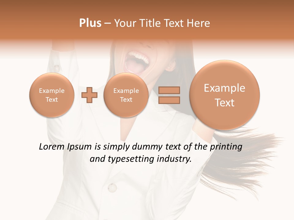 Celebration Face Successful PowerPoint Template