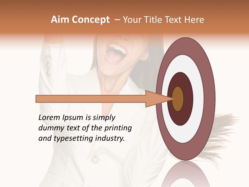 Celebration Face Successful PowerPoint Template