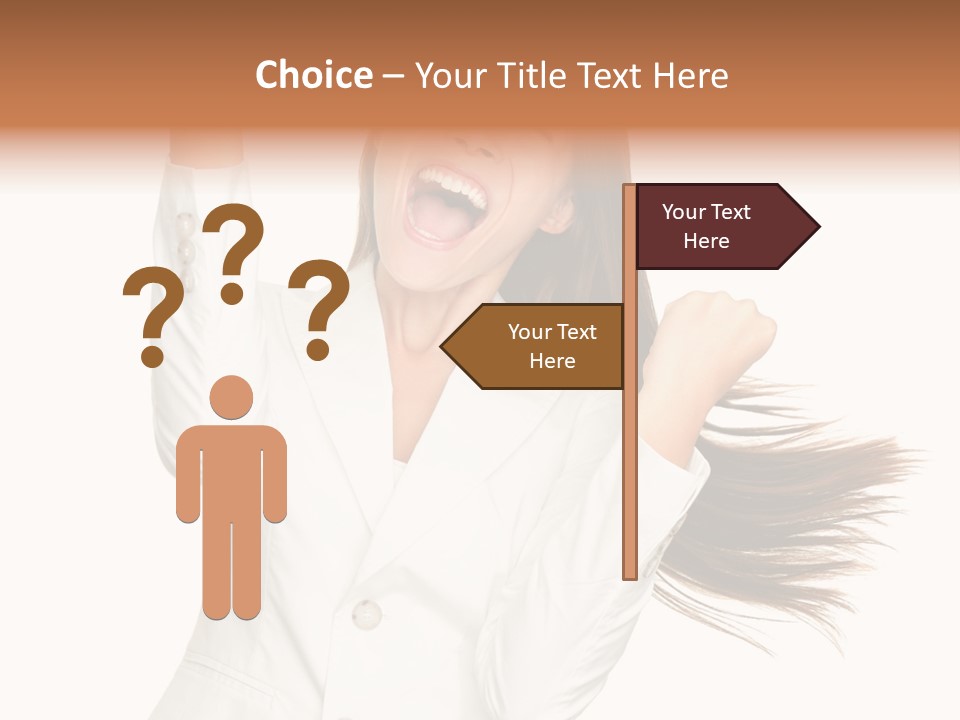 Celebration Face Successful PowerPoint Template