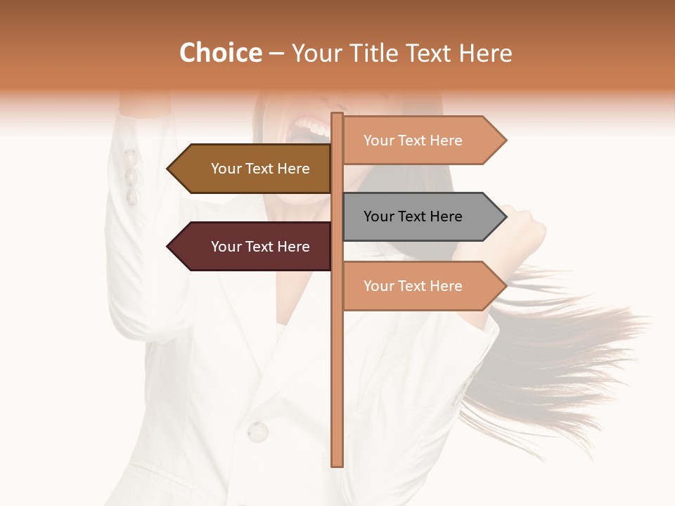 Celebration Face Successful PowerPoint Template