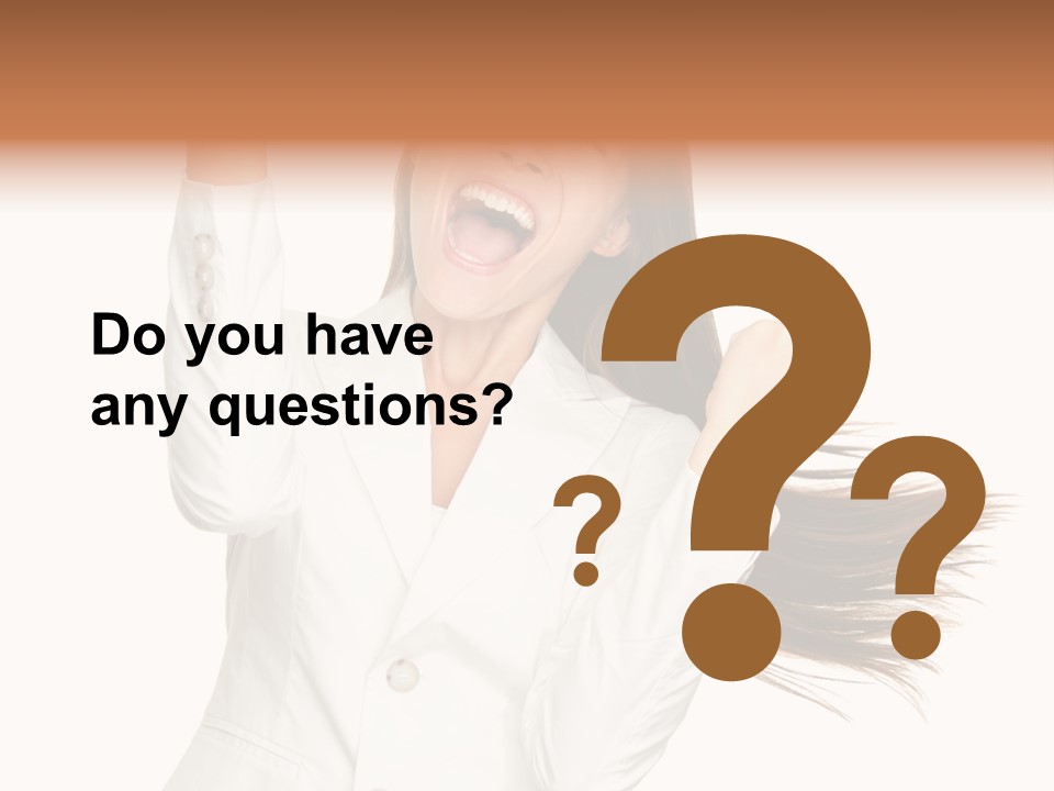 Celebration Face Successful PowerPoint Template