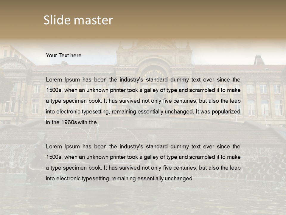 Retro Town Birmingham PowerPoint Template