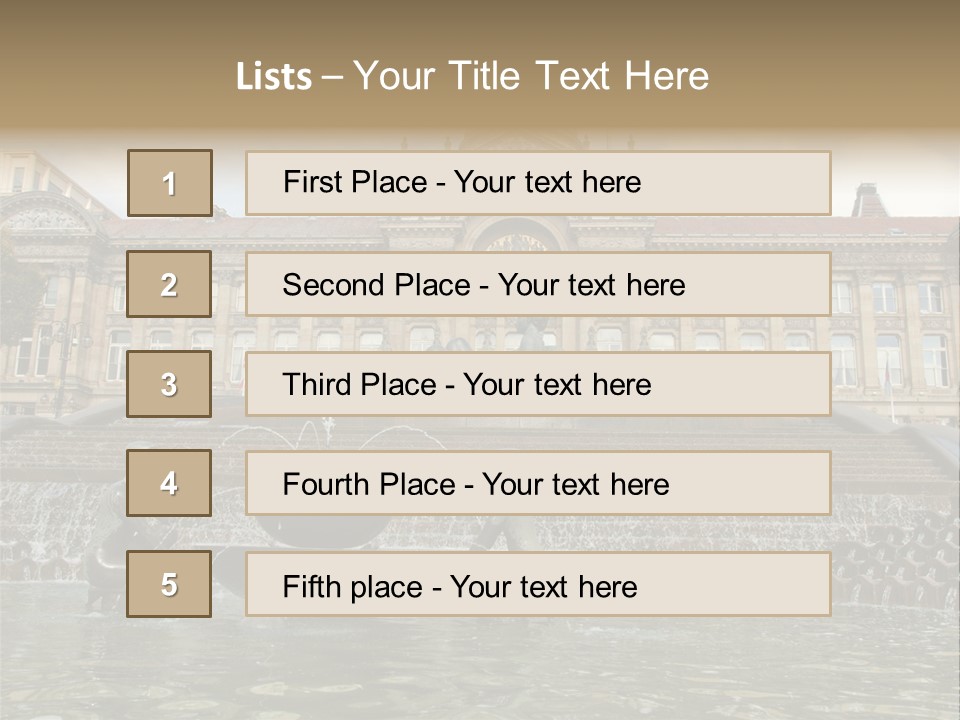 Retro Town Birmingham PowerPoint Template