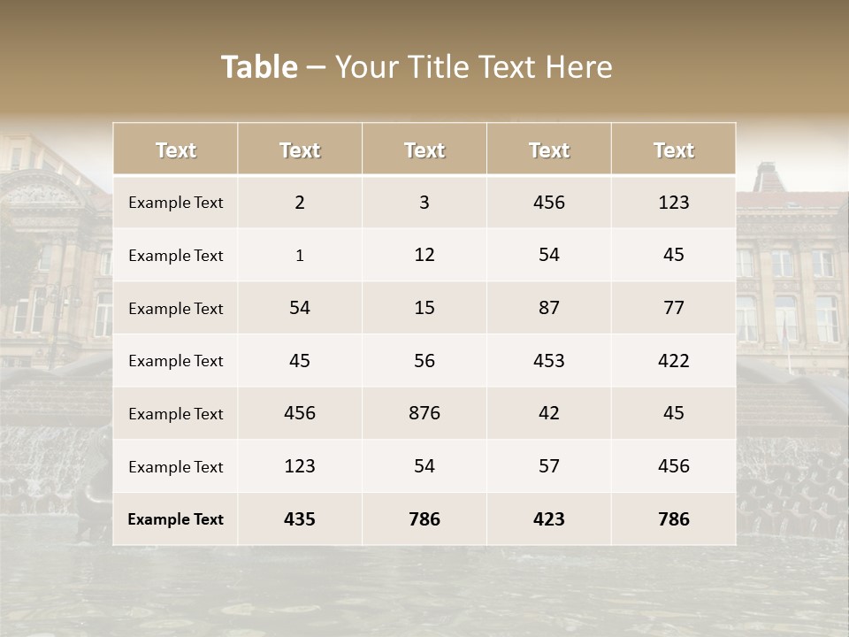 Retro Town Birmingham PowerPoint Template