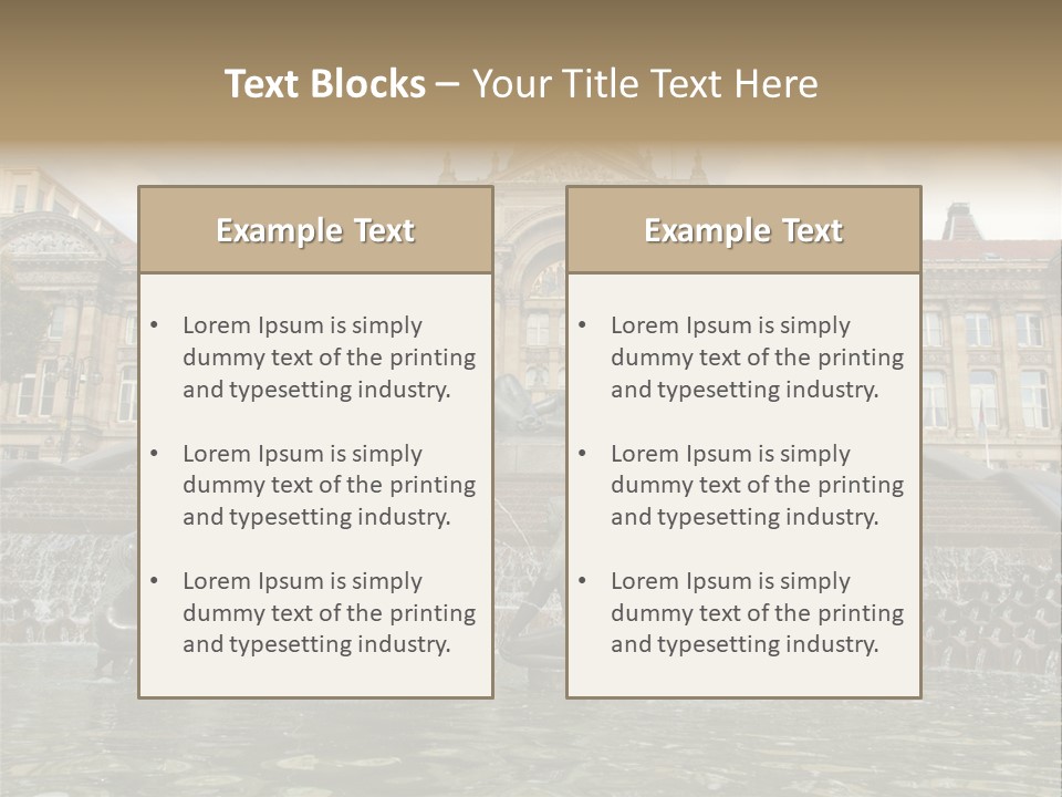 Retro Town Birmingham PowerPoint Template