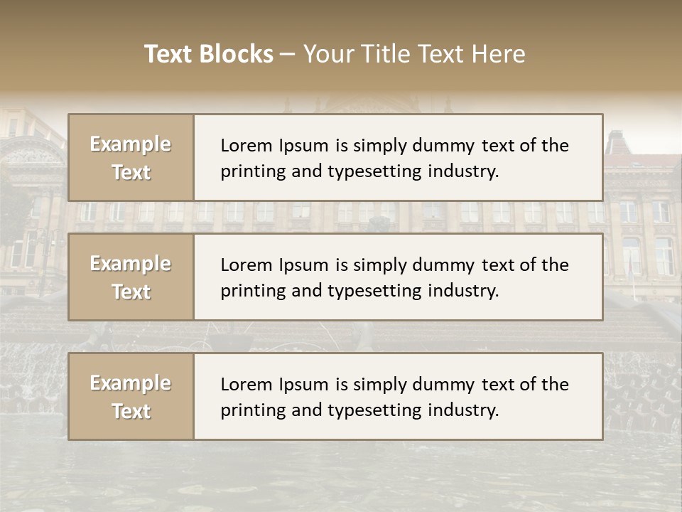 Retro Town Birmingham PowerPoint Template