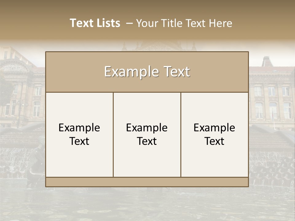 Retro Town Birmingham PowerPoint Template