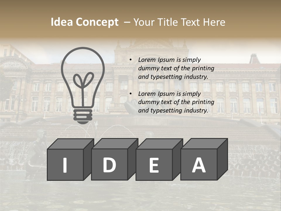 Retro Town Birmingham PowerPoint Template