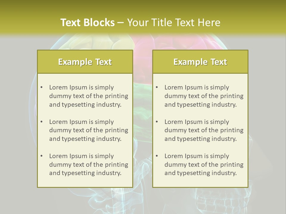 Intellect Medical Skull PowerPoint Template