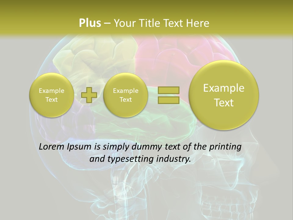 Intellect Medical Skull PowerPoint Template