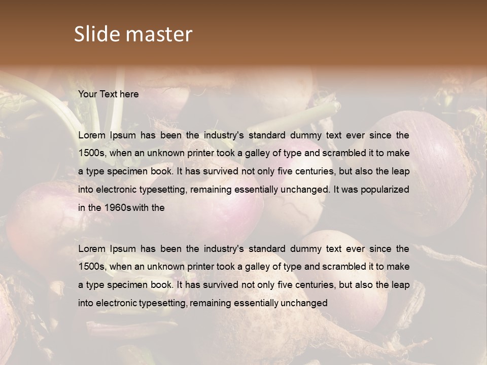 Grow Raw Fibrous PowerPoint Template