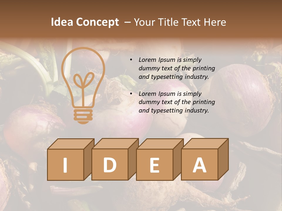 Grow Raw Fibrous PowerPoint Template