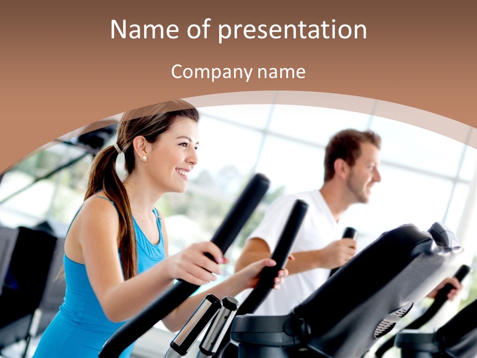 Happy Xtrainers Fitness PowerPoint Template